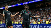 Bukayo Saka Saat Cetak Gol Ke Gawang Real Madrid
