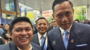 Direktur Karya Pratama Cargo, Syahrul Natsir bersama Menteri Koordinator Bidang Infrastruktur dan Pembangunan Kewilayahan (Menko IPK), Agus Harimurti Yudhoyono (AHY). (Ist)