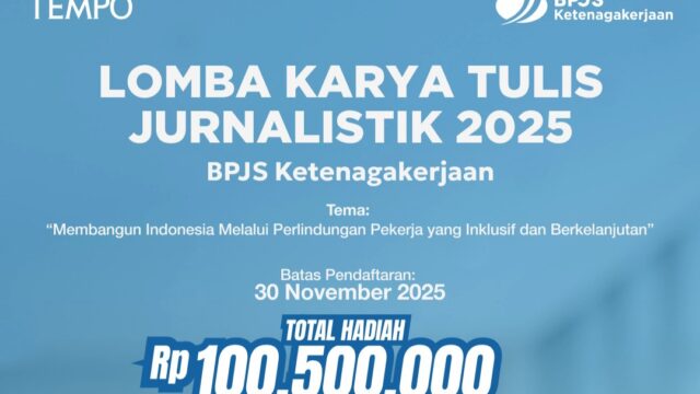 BPJS Ketenagakerjaan Gelar Lomba Tulis Jurnalistik 2025 untuk Mahasiswa dan Jurnalis, Berikut Syarat-syaratnya!