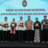Rapat Koordinasi Nasional Sinkronisasi Tata Ruang Pertahanan di Surabaya, Rabu (12/11/2025).